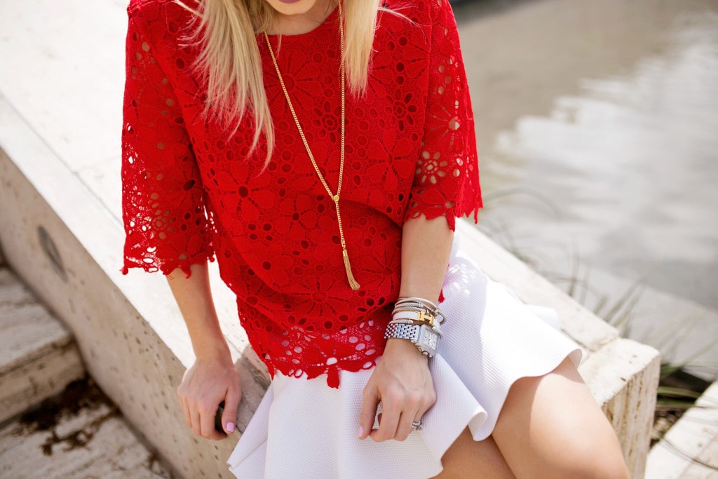 Lace Overlay Top | Chronicles of Frivolity