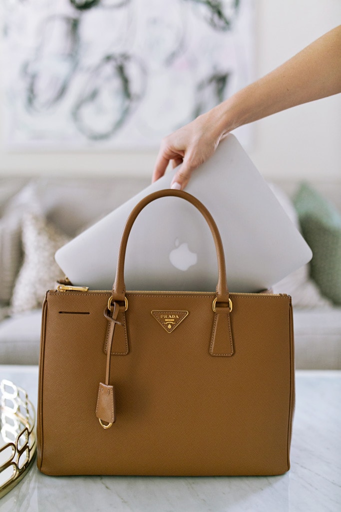 Review: Prada Saffiano Medium Double Zip Top-Handle Bag ( BN2274) - Elle  Blogs