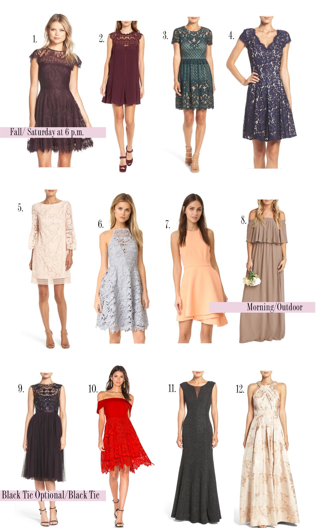 things to wear to a wedding