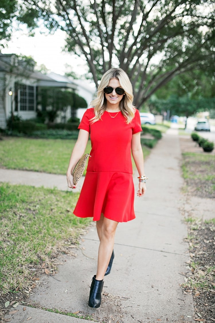 Red Dress & Statement Clutch | Chronicles of Frivolity