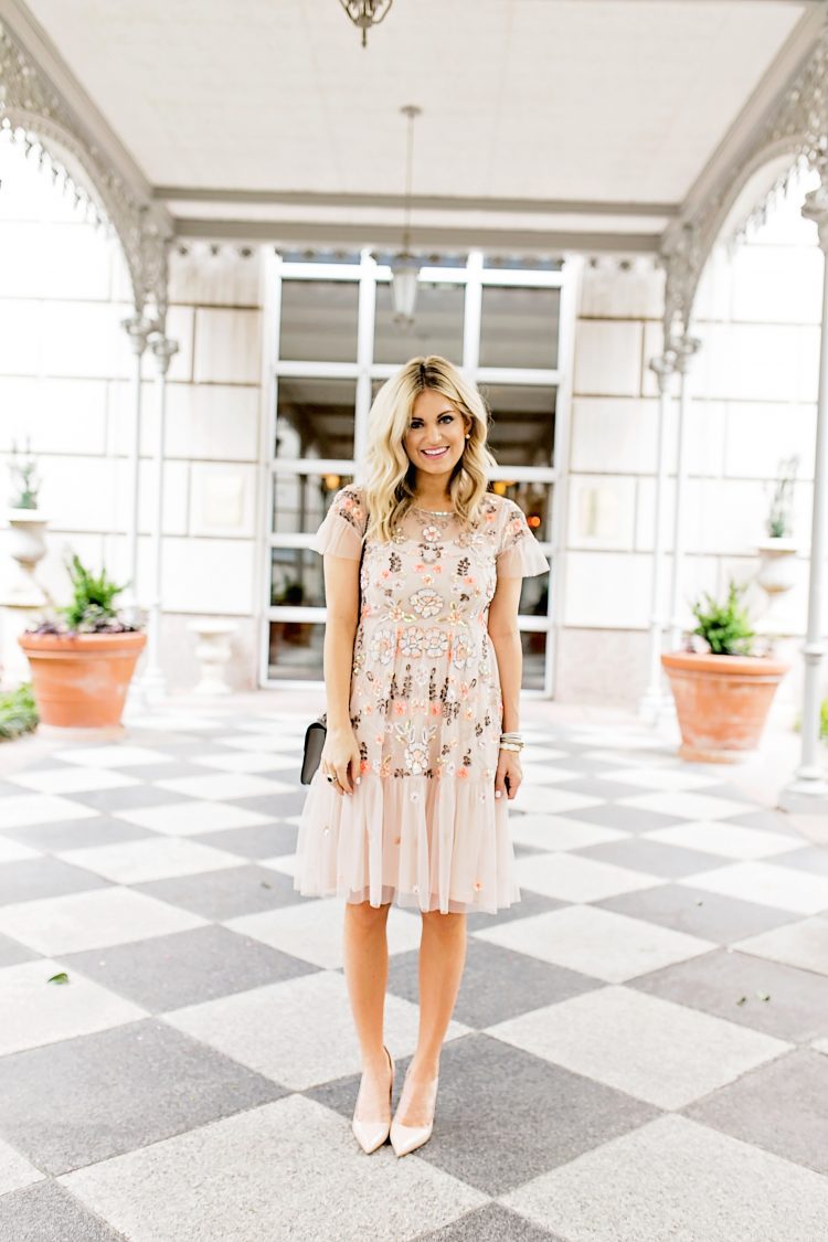 Designer Dupe Dress For A Spring Wedding 