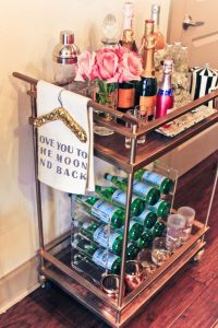 How to Decorate a Bar Cart | Chronicles of Frivolity