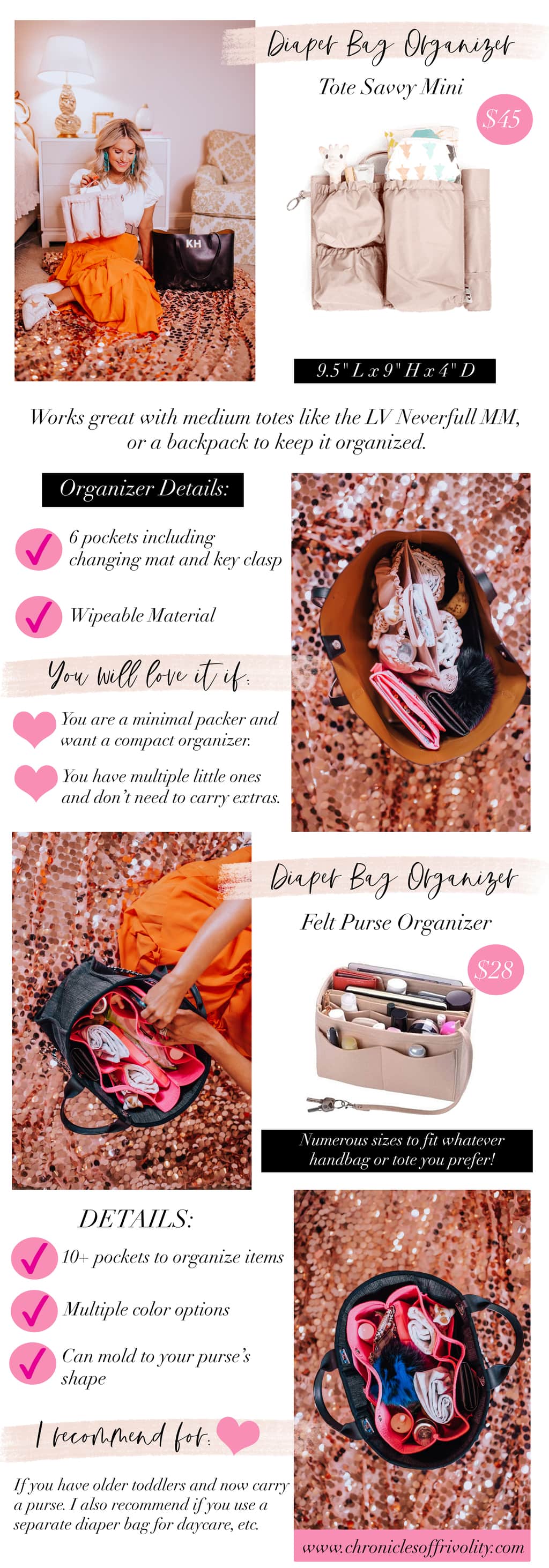 WHAT'S IN MY PURSE/DIAPER BAG + How I Organize My LV